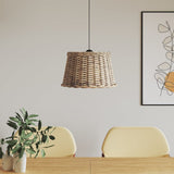 Brown ceiling lampshade Ø45x28 cm wicker