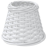 White wicker lampshade Ø15x12 cm