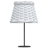 White wicker lampshade Ø15x12 cm