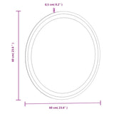 Miroir de salle de bain à LED 60 cm rond