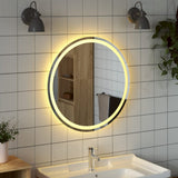 Miroir de salle de bain à LED 70 cm rond