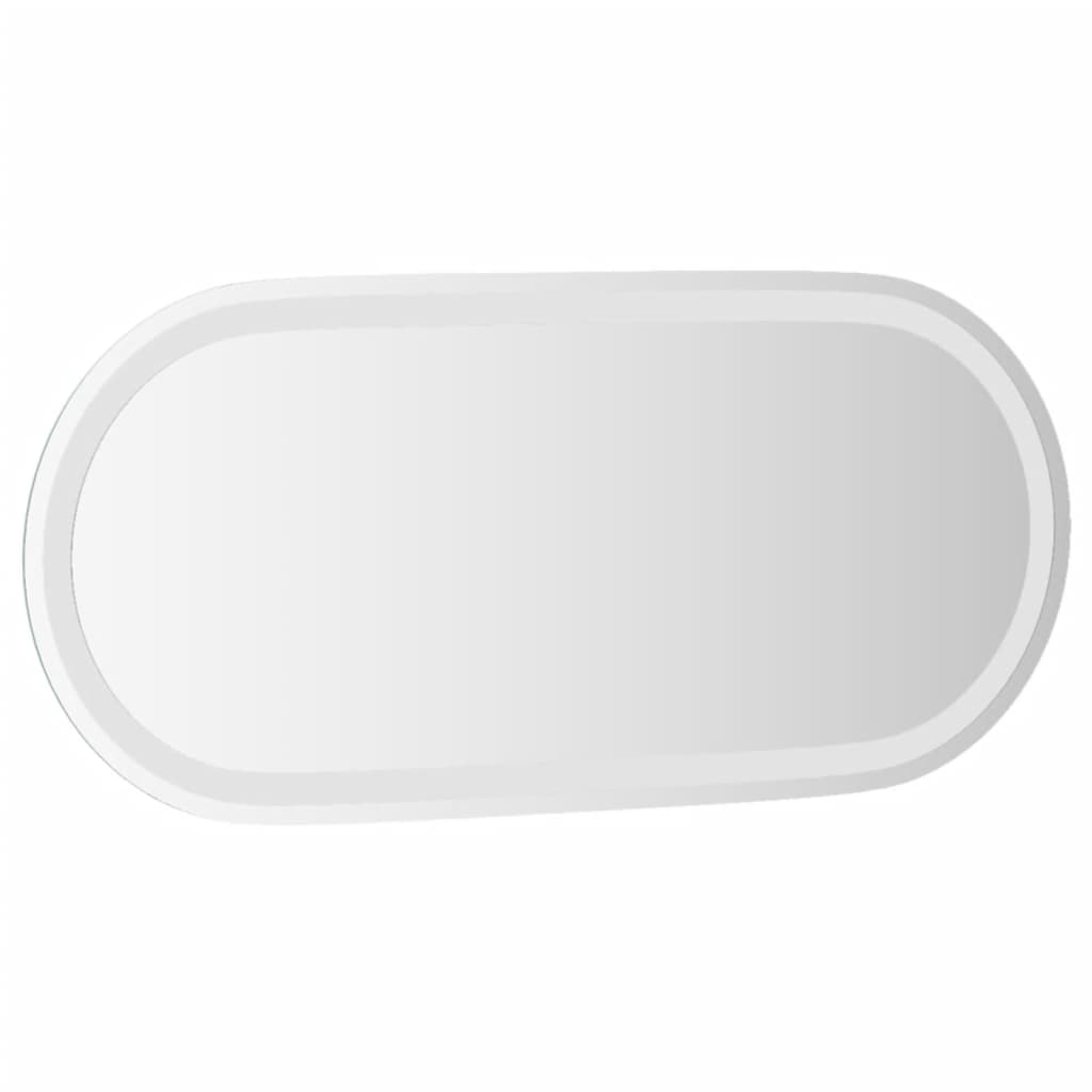 Miroir de salle de bain à LED 80x35 cm ovale