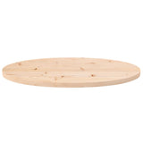 Table top 70x35x2.5 cm solid pine wood oval