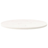 White table top 80x40x2.5 cm solid pine wood oval