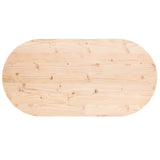 Table top 90x45x2.5 cm solid pine wood oval