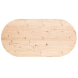 Table top 100x50x2.5 cm solid pine wood oval