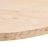 Table top 100x50x2.5 cm solid pine wood oval