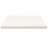 White table top 60x60x2.5 cm solid pine wood