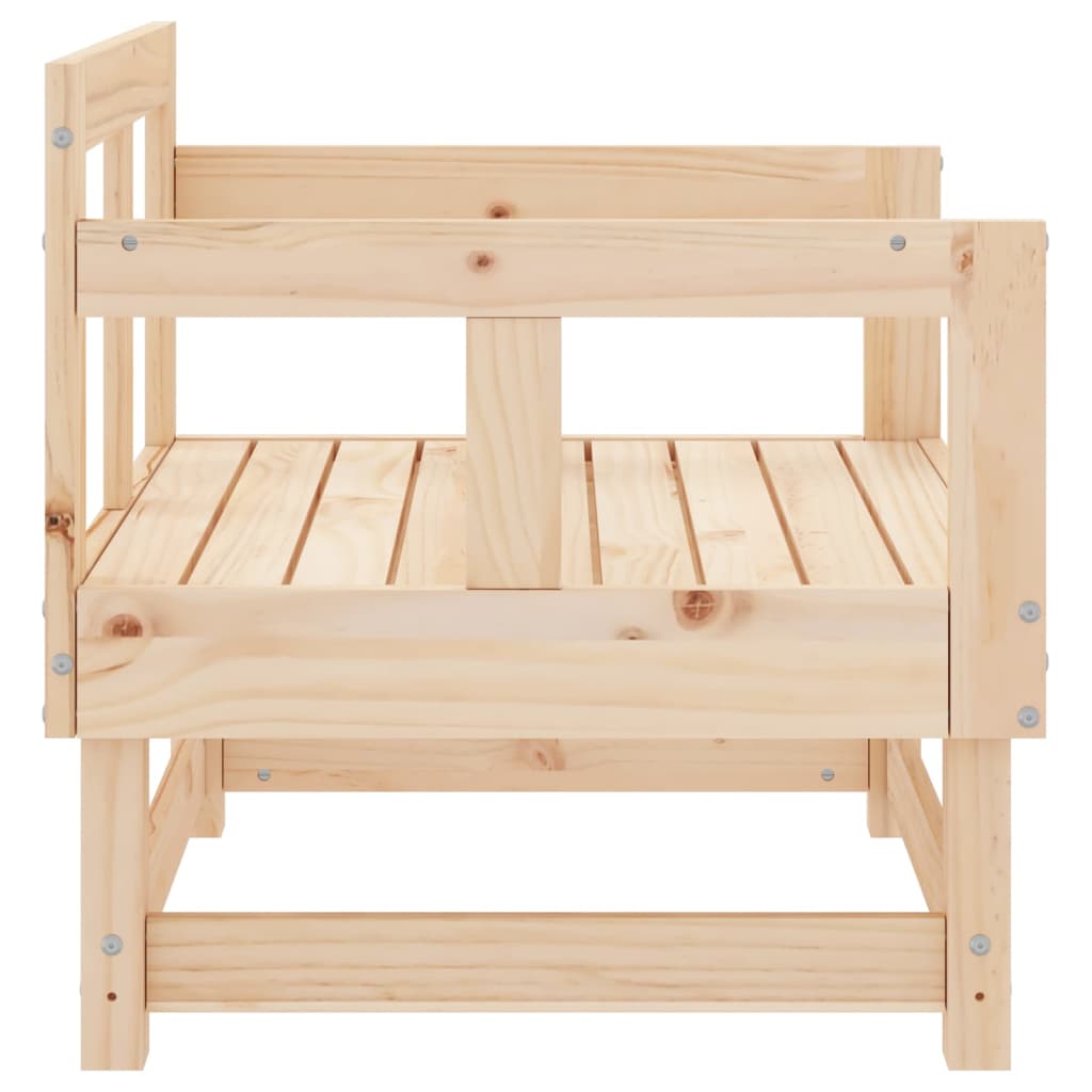 Chaises de jardin lot de 2 bois massif de pin