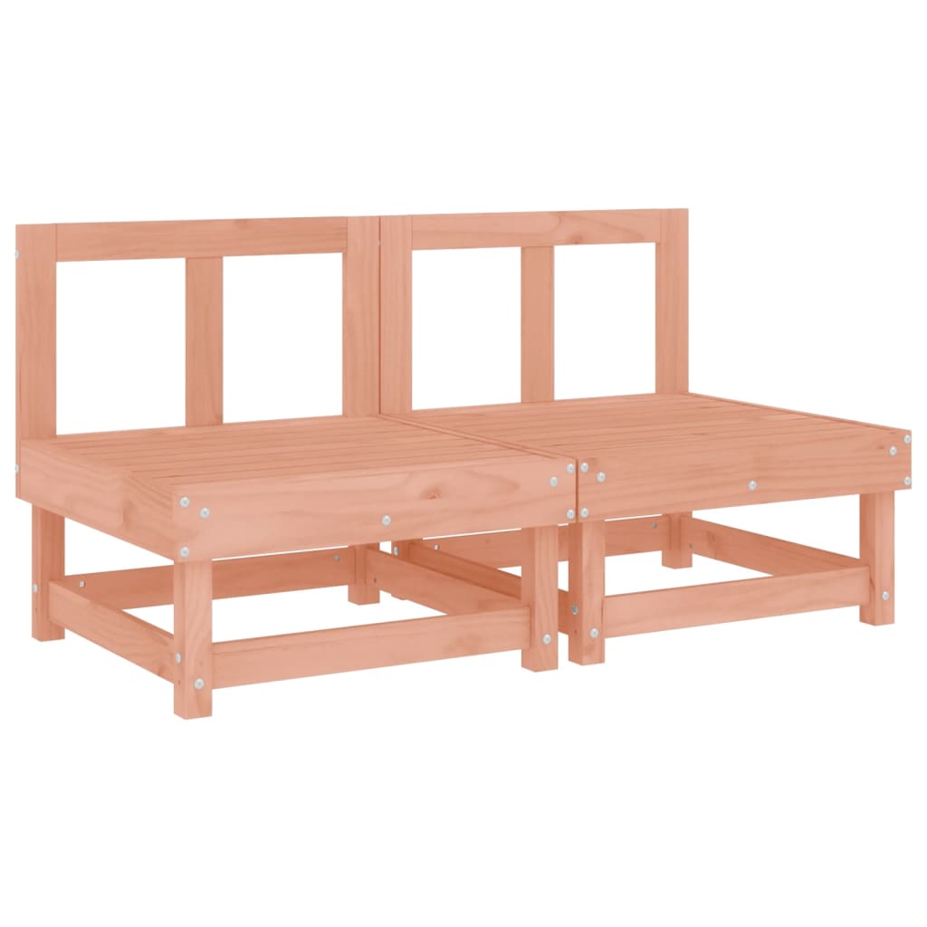 Canapés centraux de jardin 2 pcs bois massif douglas