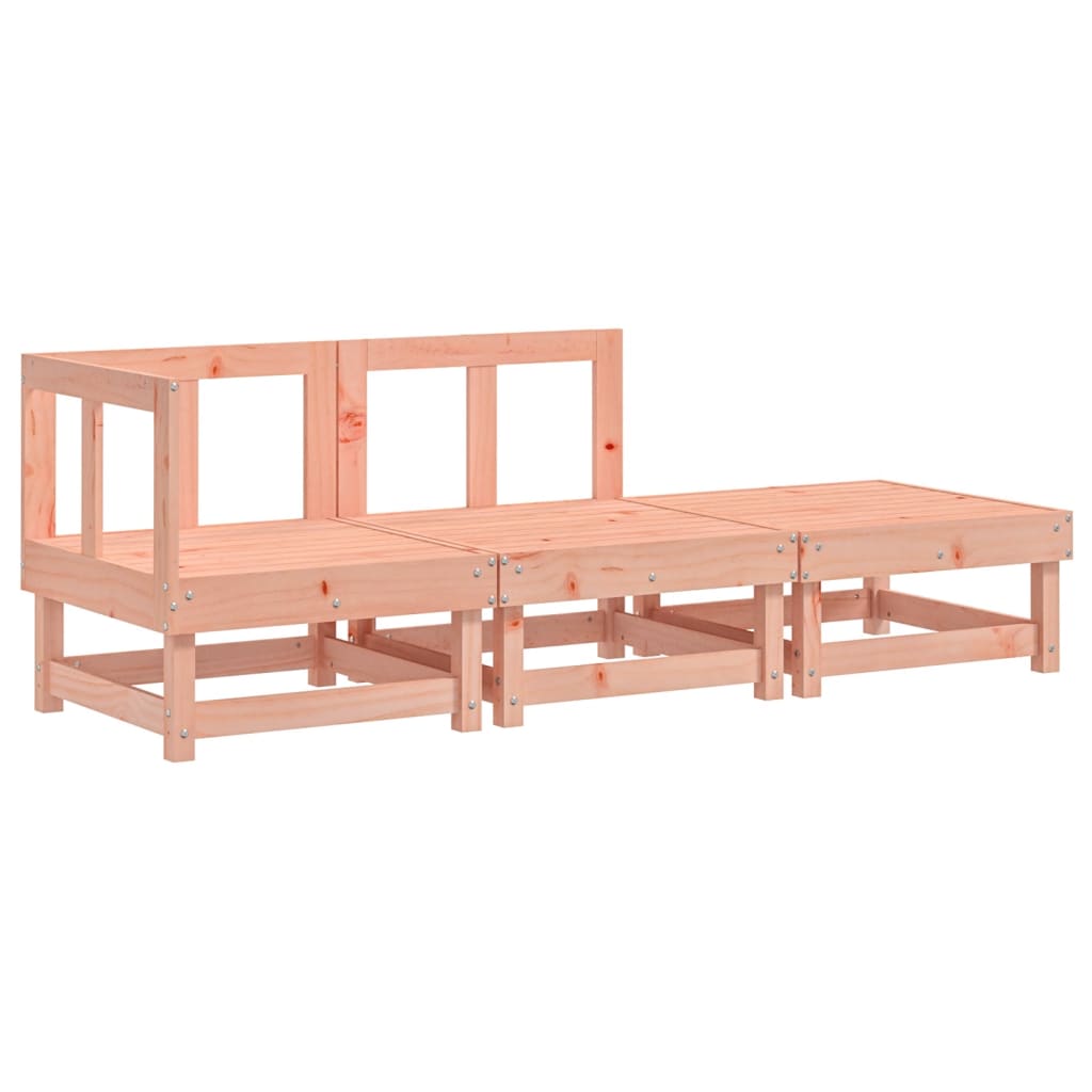 Salon de jardin 3 pcs bois massif douglas