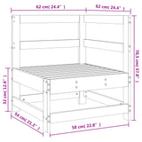 Canapé d'angle de jardin bois massif douglas