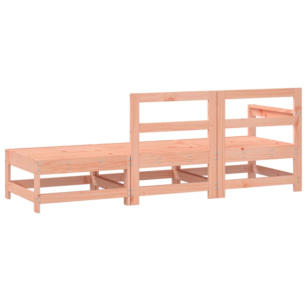 Salon de jardin 3 pcs bois massif douglas