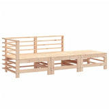 Salon de jardin 3 pcs bois massif de pin