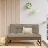 Honey brown central garden sofa 120x80 cm solid pine wood