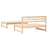 Salon de jardin 2 pcs bois de pin massif