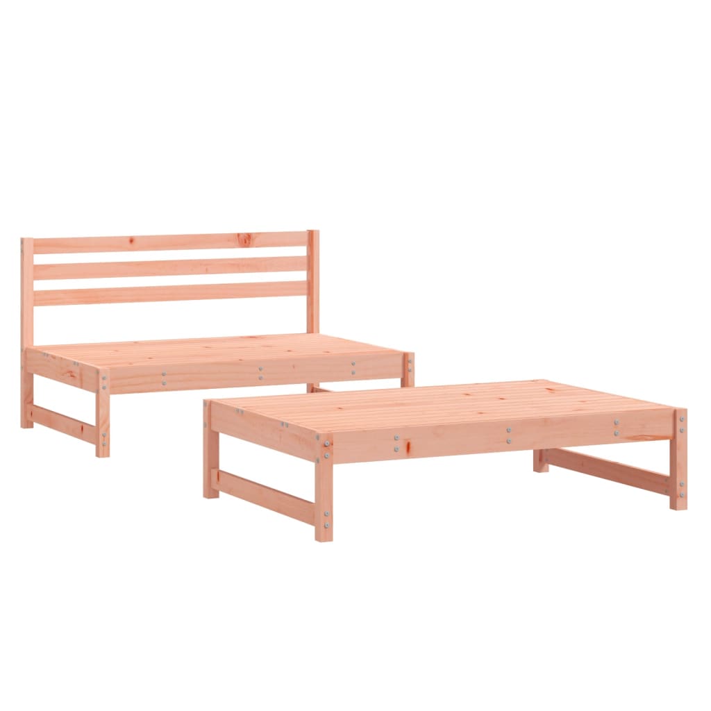 Salon de jardin 2 pcs bois massif douglas