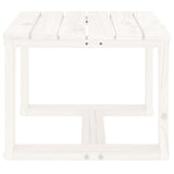 Table d'appoint de jardin blanc 40x38x28,5cm bois massif de pin