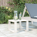 Table d'appoint de jardin blanc 40x38x28,5cm bois massif de pin