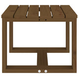 Table d'appoint jardin marron miel 40x38x28,5cm bois massif pin