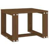 Table d'appoint jardin marron miel 40x38x28,5cm bois massif pin