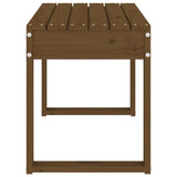 Banc de jardin marron miel 80x38x45 cm bois de pin massif