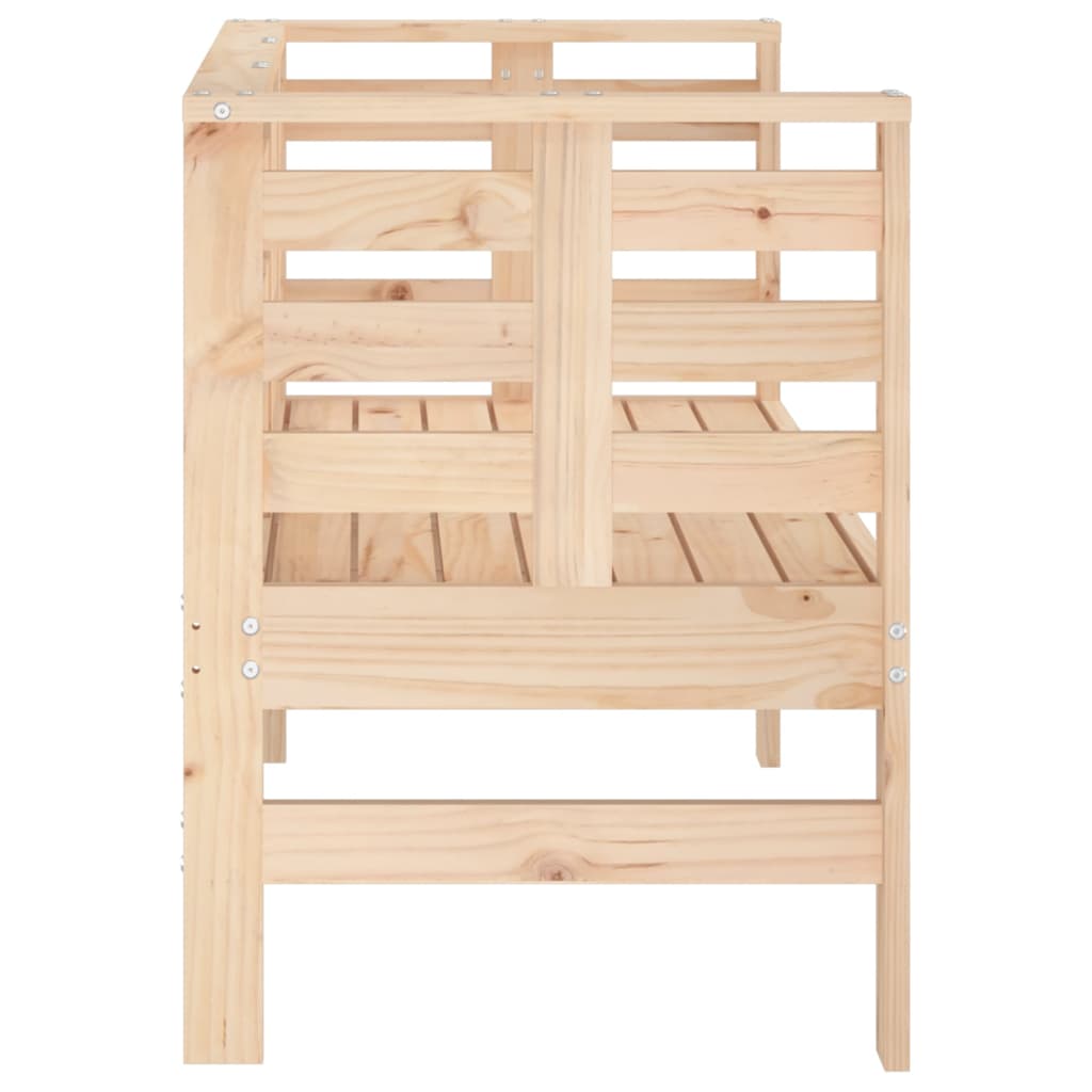 Banc de jardin 111,5x53x71 cm bois massif de pin