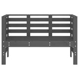 Banc de jardin gris 111,5x53x71 cm bois massif de pin