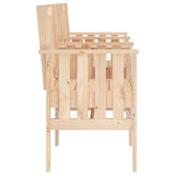 Banc de jardin avec table 2 places bois de pin massif