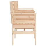 Banc de jardin avec table 2 places bois de pin massif