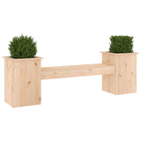 Banc avec jardinières 184,5x39,5x56,5 cm bois massif de pin