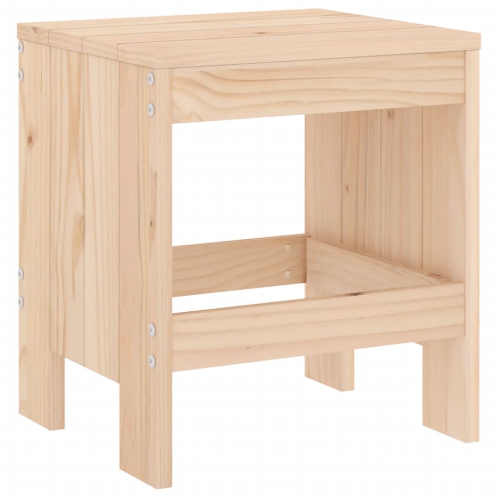 Tabourets de jardin lot de 2 40x36x45 cm bois massif de pin