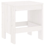 Tabourets de jardin lot de 2 blanc 40x36x45 cm bois massif pin