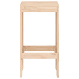 Tabourets de bar lot de 2 40x36x75 cm bois massif de pin