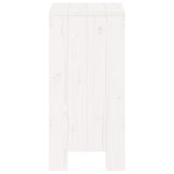 Tabourets de bar lot de 2 blanc 40x36x75 cm bois massif de pin