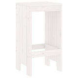 Tabourets de bar lot de 2 blanc 40x36x75 cm bois massif de pin