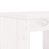 Tabourets de bar lot de 2 blanc 40x36x75 cm bois massif de pin