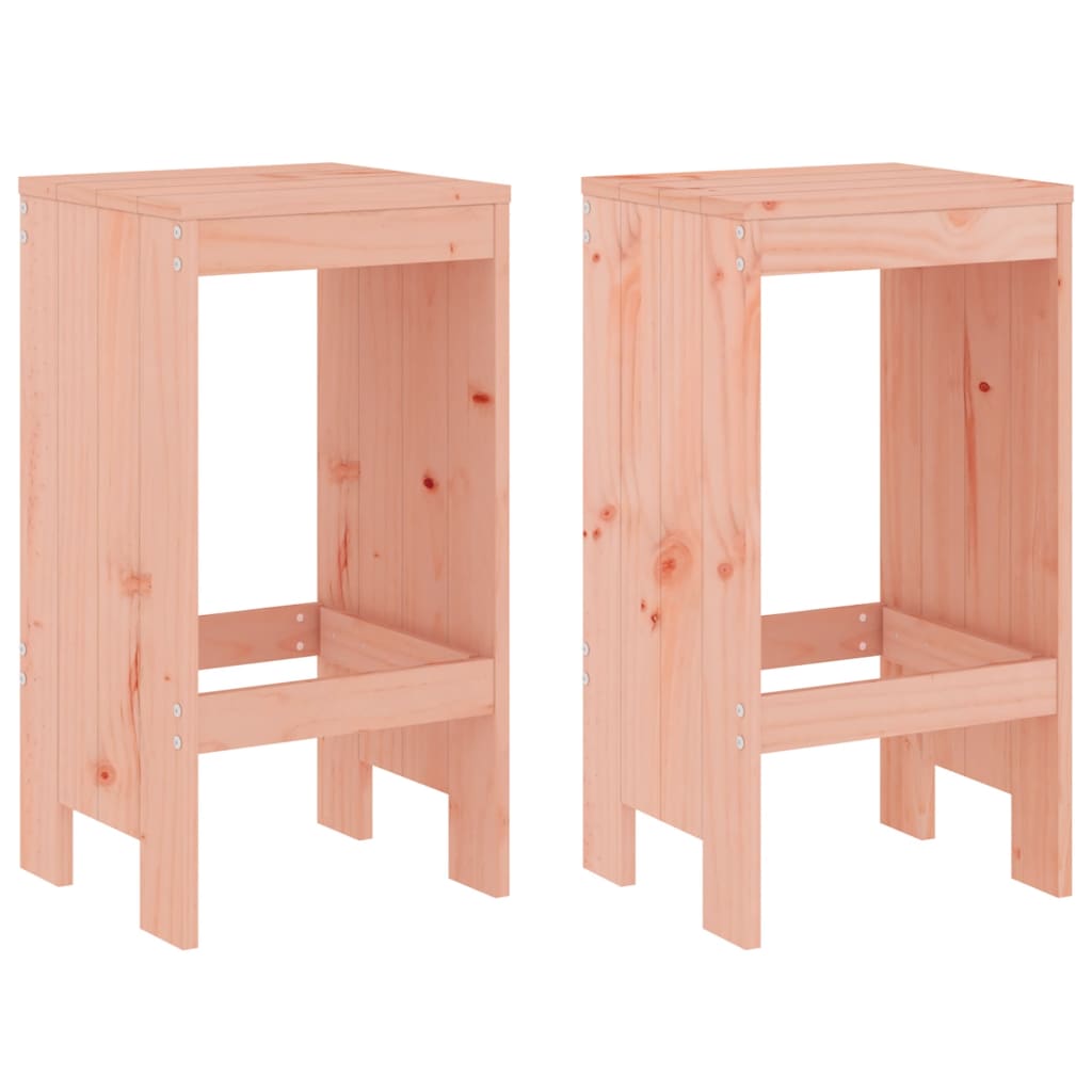 Bar stools set of 2 40x36x75 cm solid wood Douglas