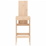 Tabourets de bar lot de 2 40x42x120 cm bois massif de pin