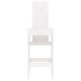 Tabourets de bar lot de 2 blanc 40x42x120 cm bois massif de pin