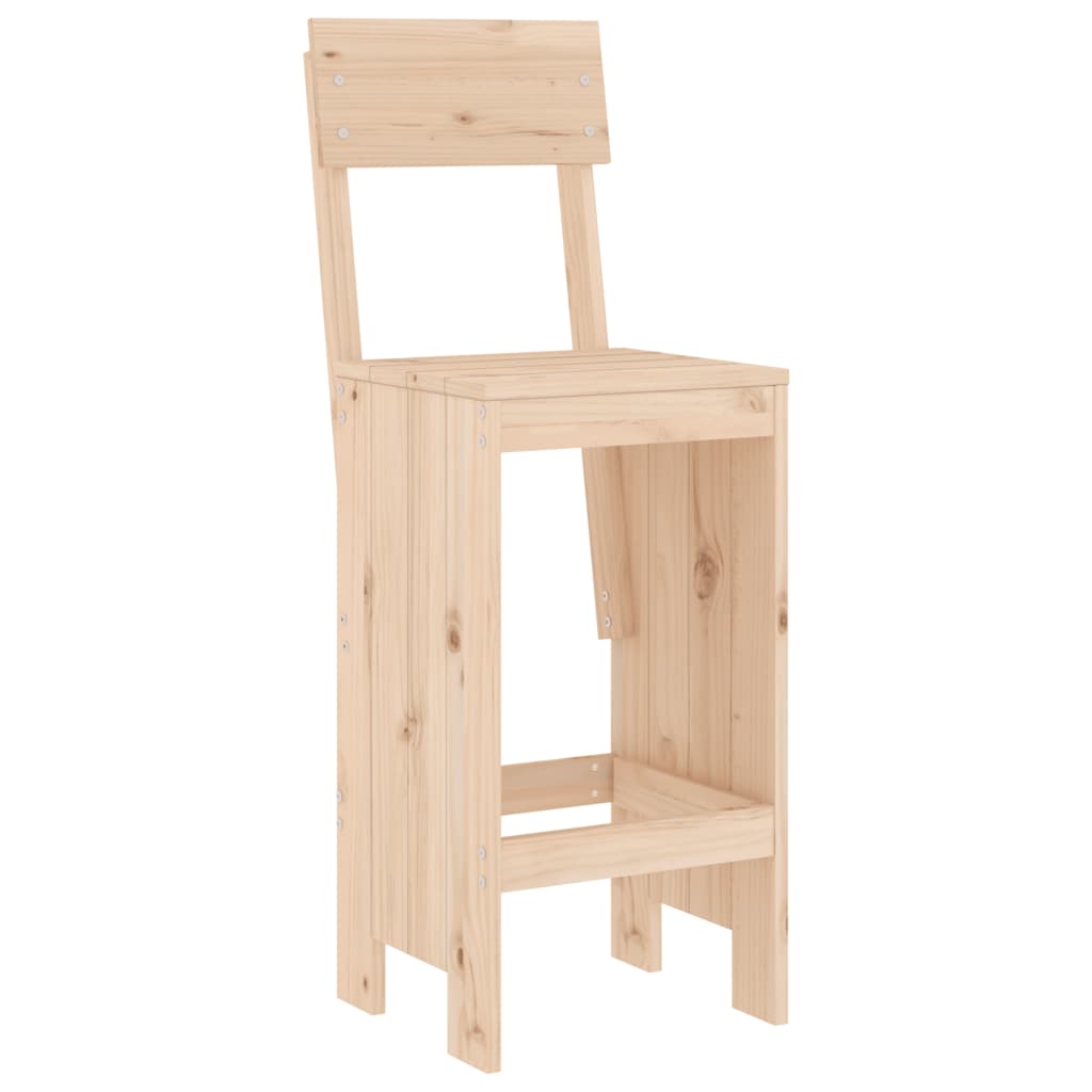 Tabourets de bar lot de 2 40x48,5x115,5 cm bois massif de pin