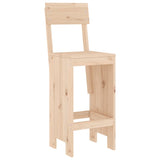 Bar stools set of 2 40x48.5x115.5 cm solid pine wood