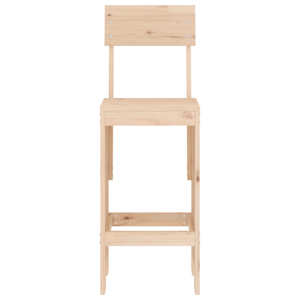 Bar stools set of 2 40x48.5x115.5 cm solid pine wood