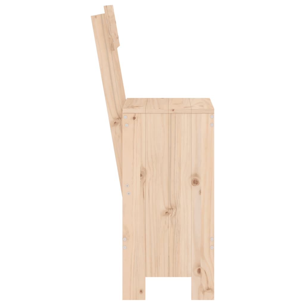 Tabourets de bar lot de 2 40x48,5x115,5 cm bois massif de pin