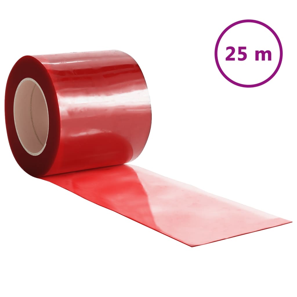 Red Door Curtain 200mmx1.6mm 25m PVC