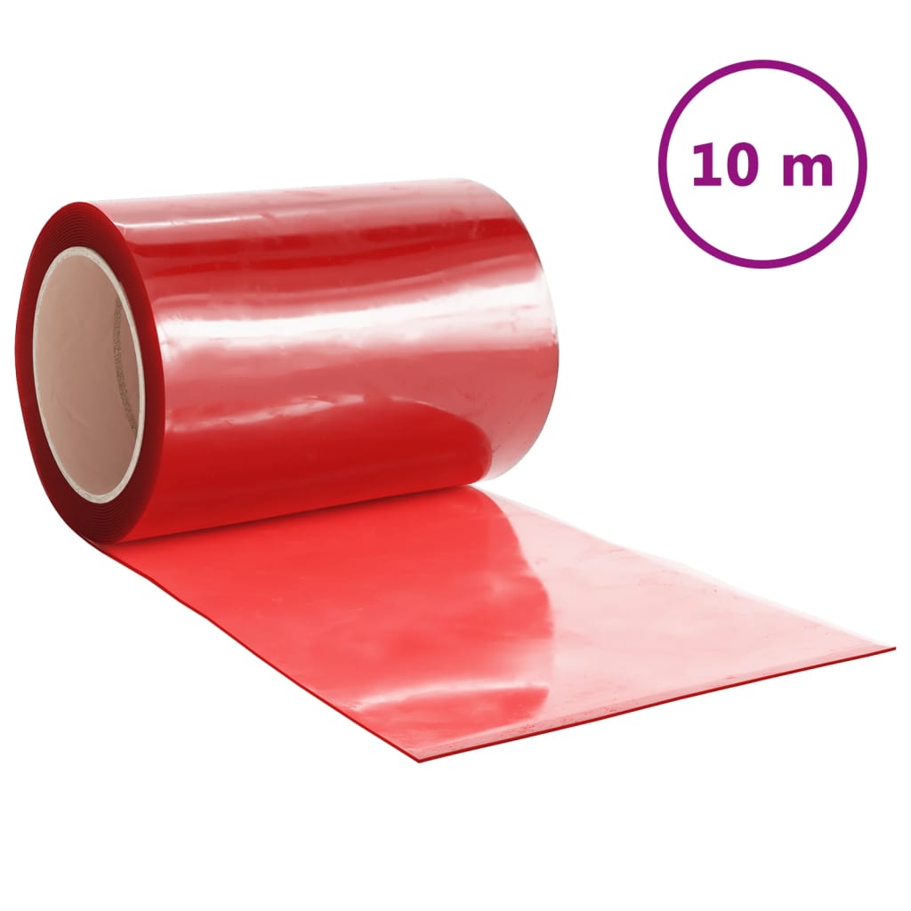 Rideau de porte rouge 300 mmx2,6 mm 10 m PVC