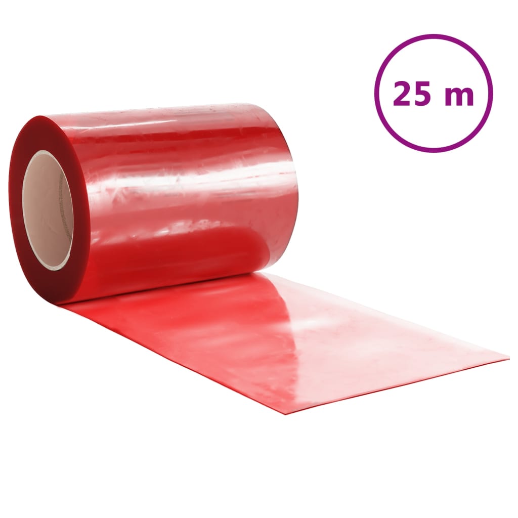 Red Door Curtain 300mmx2.6mm 25m PVC