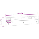 Connection plates 6 pcs silver 20 cm stainless steel