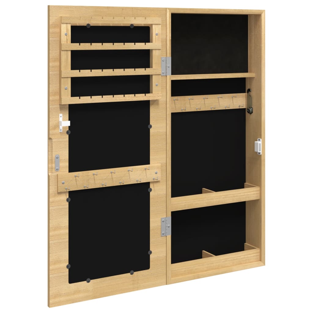 Schmuckschrank mit Wandspiegel 30 x 8,5 x 67 cm