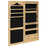 Schmuckschrank mit Wandspiegel 37,5x10x90 cm